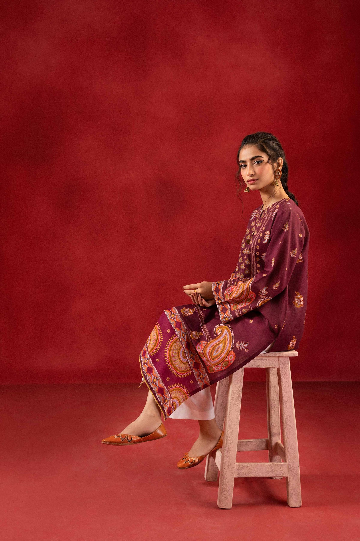 Nishat Linen - 1 Piece - Digital Printed Loose Fabric - 42304100