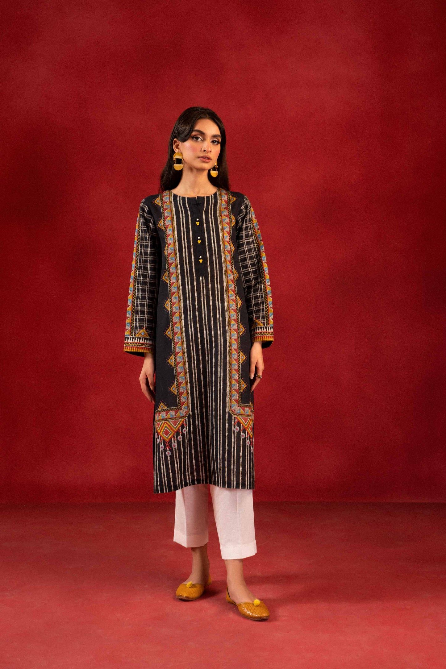 Nishat Linen - 1 Piece - Digital Printed Loose Fabric - 42304101