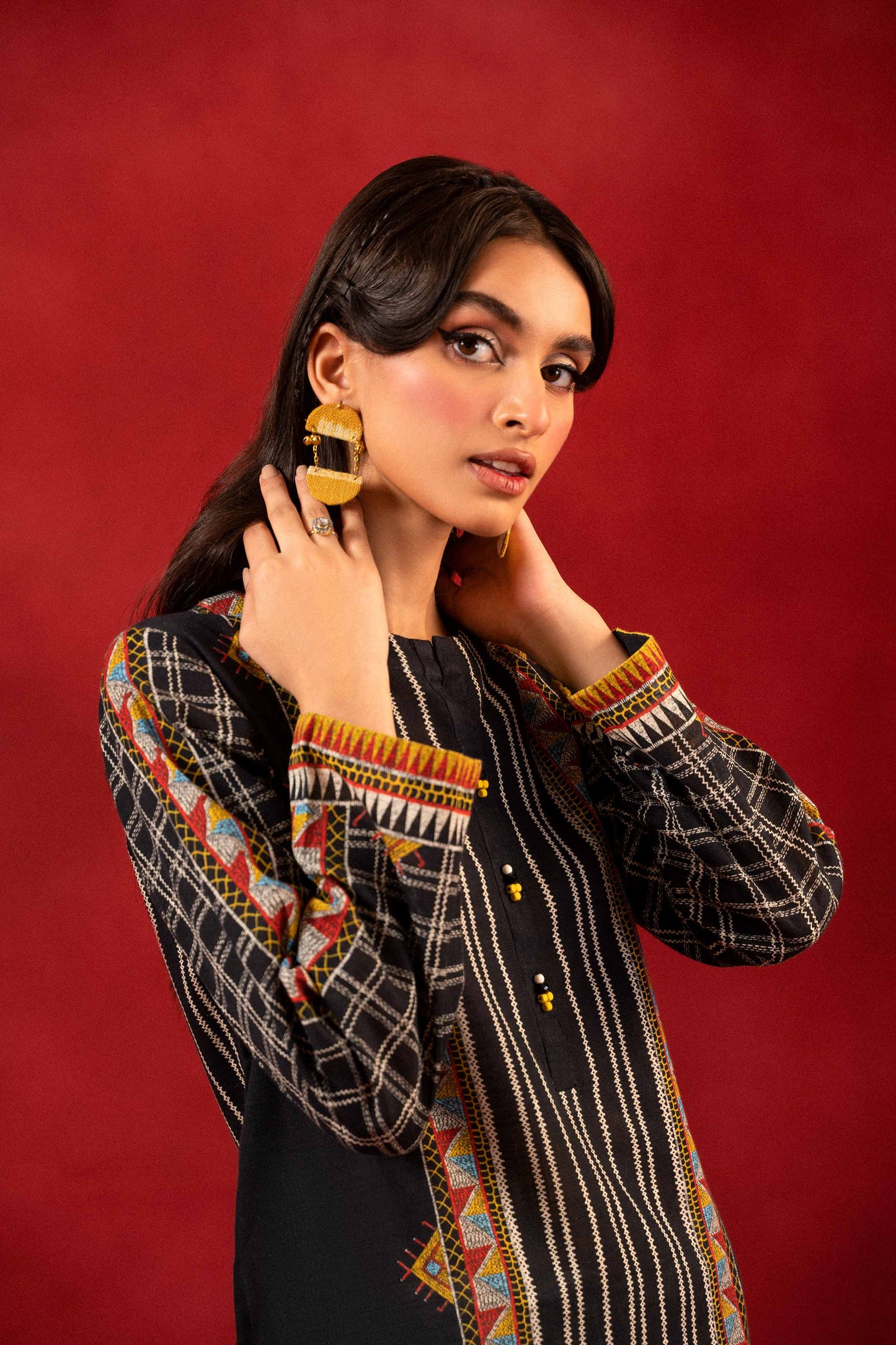 Nishat Linen - 1 Piece - Digital Printed Loose Fabric - 42304101