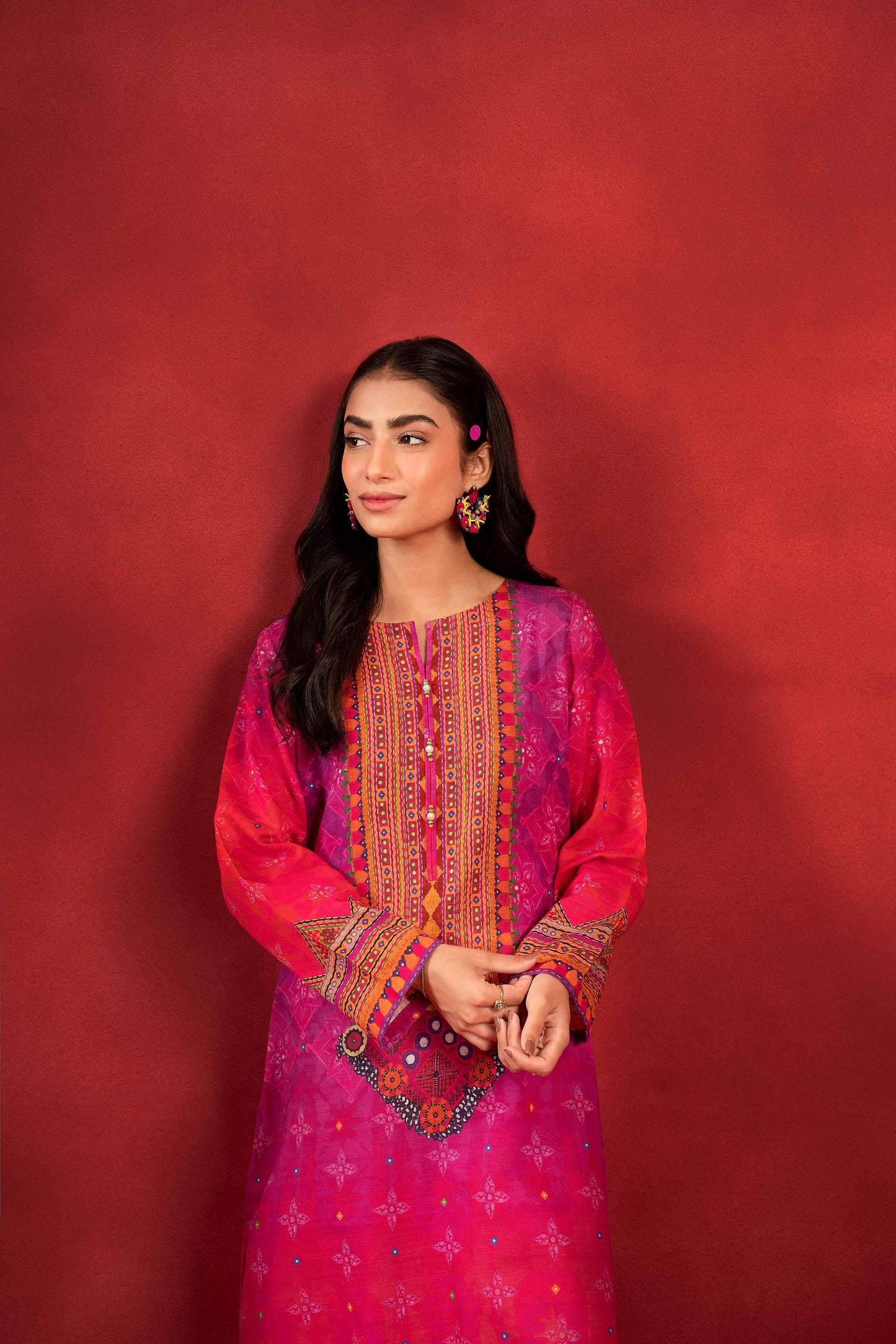 Nishat Linen - 1 Piece - Digital Printed Loose Fabric - 42304102