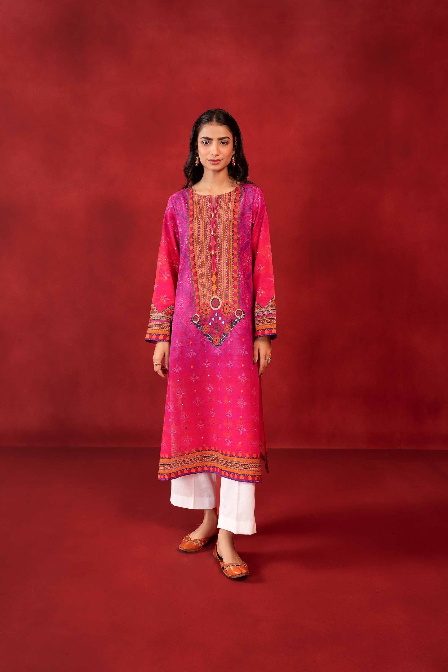 Nishat Linen - 1 Piece - Digital Printed Loose Fabric - 42304102