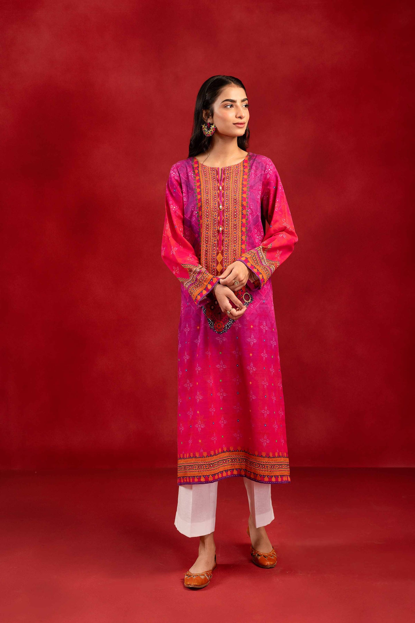 Nishat Linen - 1 Piece - Digital Printed Loose Fabric - 42304102