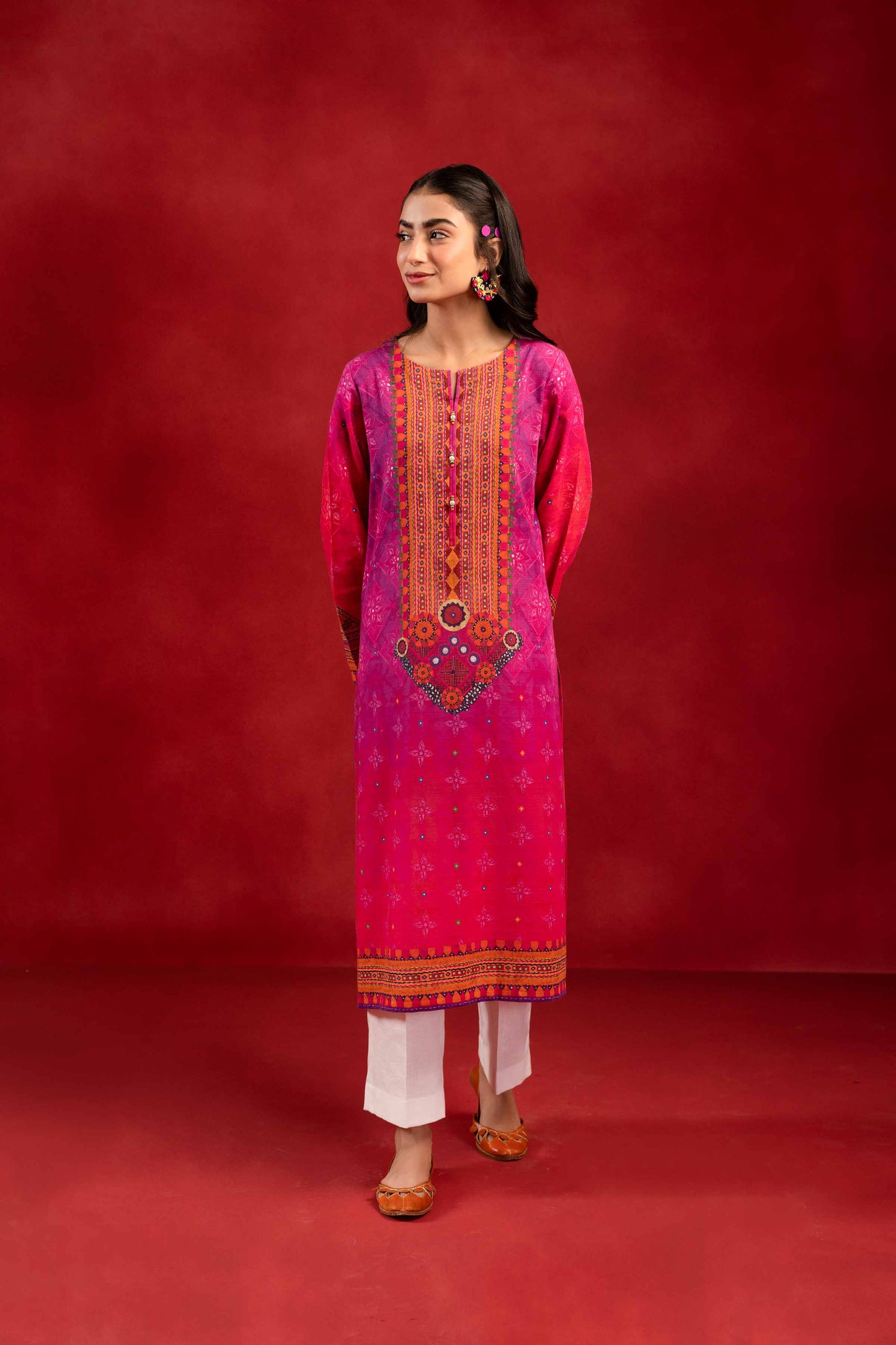 Nishat Linen - 1 Piece - Digital Printed Loose Fabric - 42304102