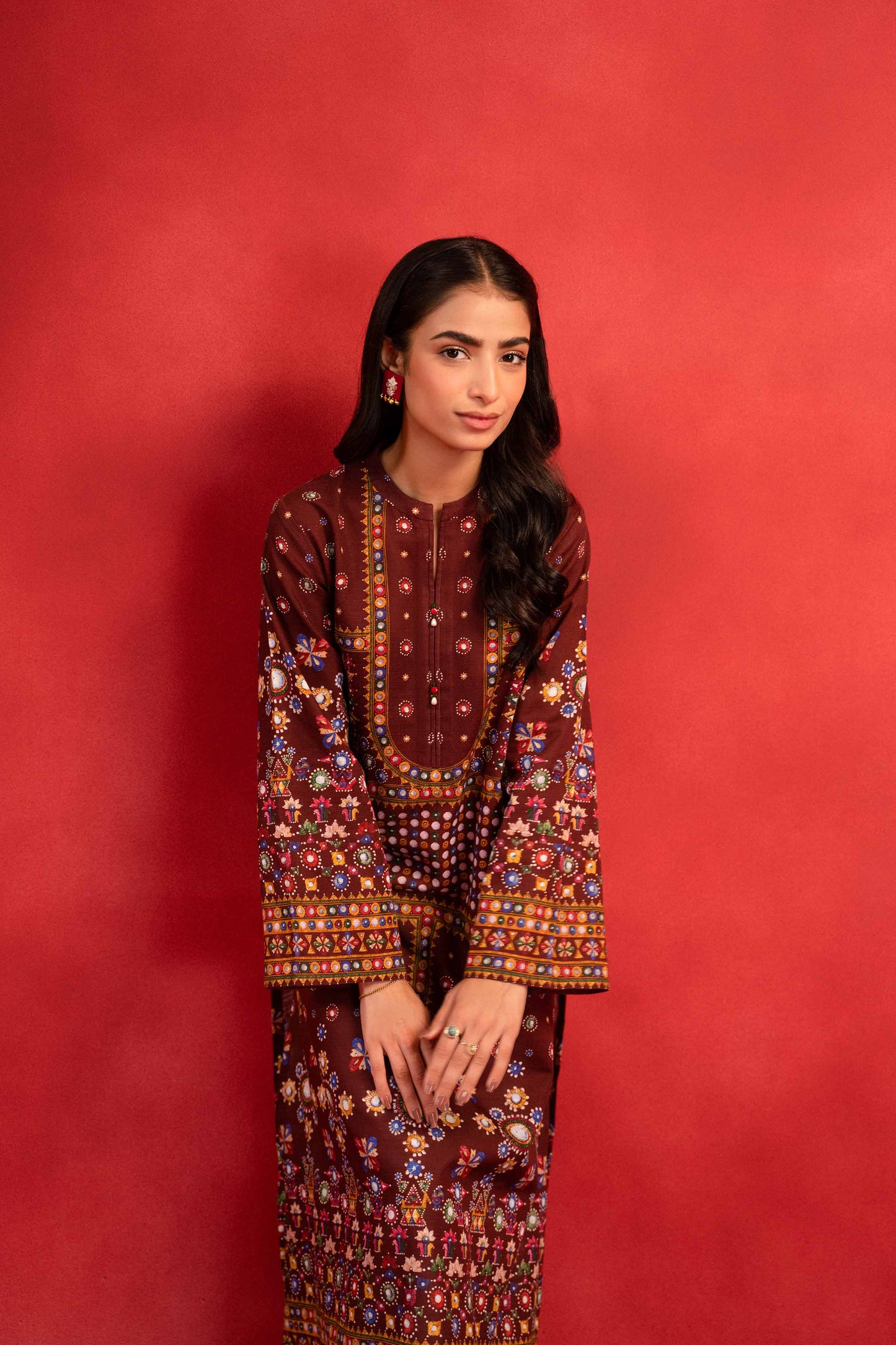 Nishat Linen - 1 Piece - Digital Printed Loose Fabric - 42304103