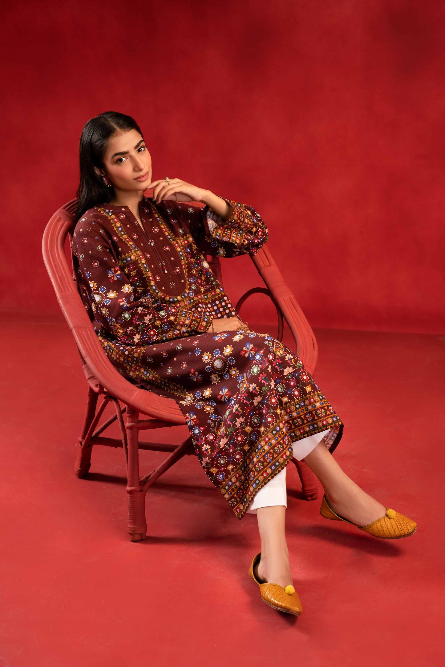 Nishat Linen - 1 Piece - Digital Printed Loose Fabric - 42304103