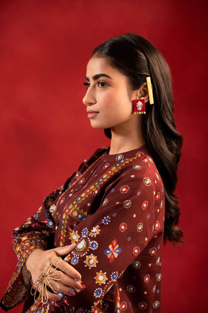 Nishat Linen - 1 Piece - Digital Printed Loose Fabric - 42304103