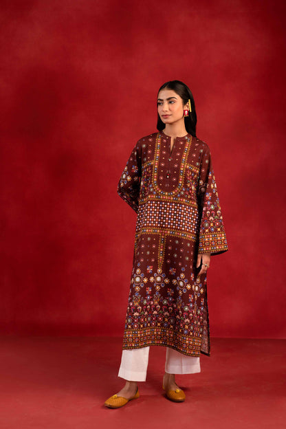 Nishat Linen - 1 Piece - Digital Printed Loose Fabric - 42304103