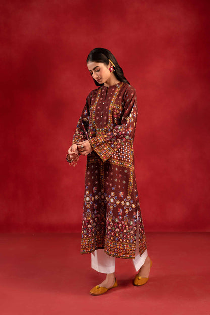 Nishat Linen - 1 Piece - Digital Printed Loose Fabric - 42304103