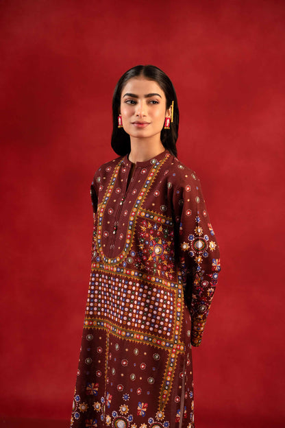 Nishat Linen - 1 Piece - Digital Printed Loose Fabric - 42304103