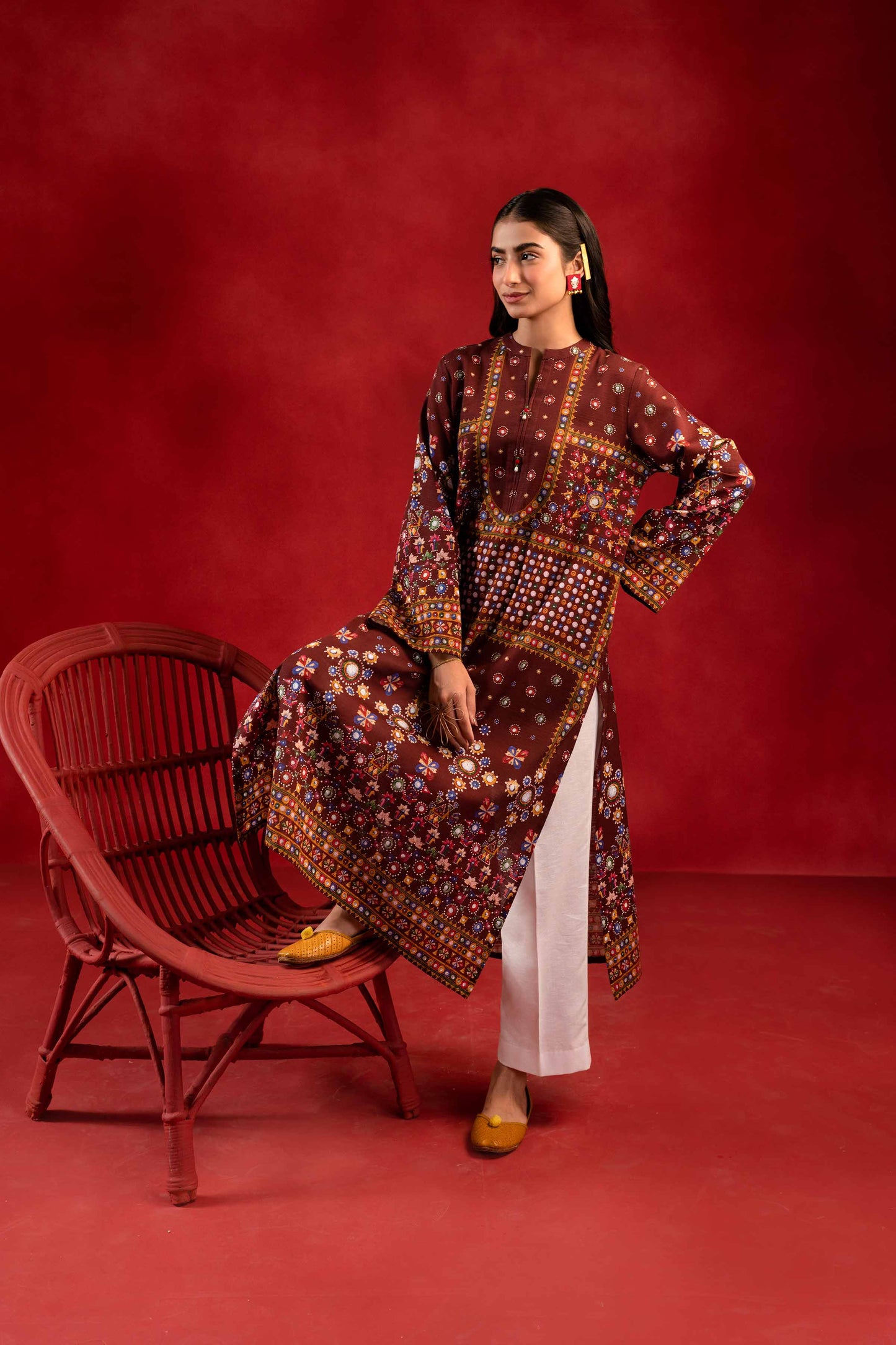 Nishat Linen - 1 Piece - Digital Printed Loose Fabric - 42304103