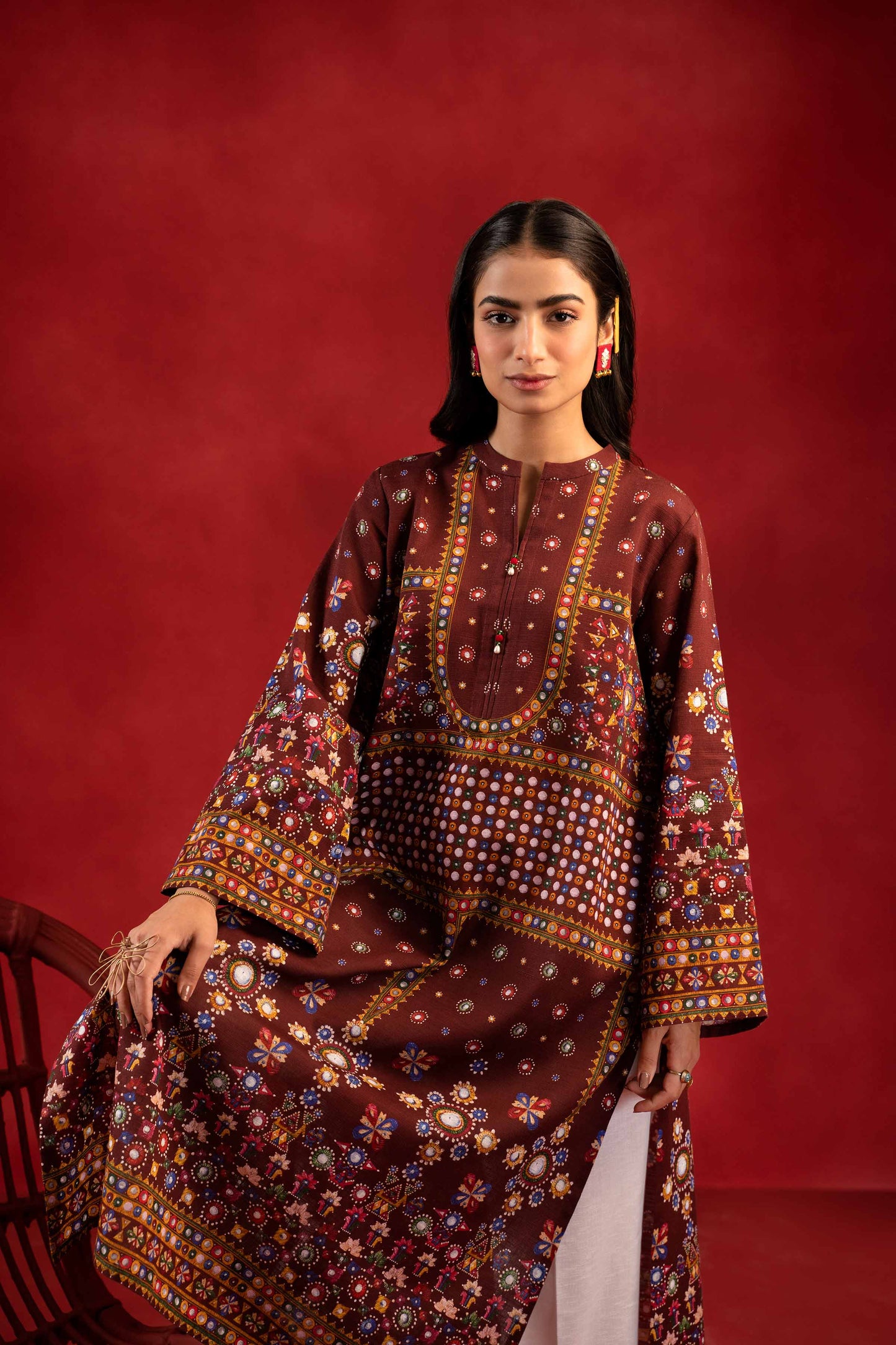 Nishat Linen - 1 Piece - Digital Printed Loose Fabric - 42304103