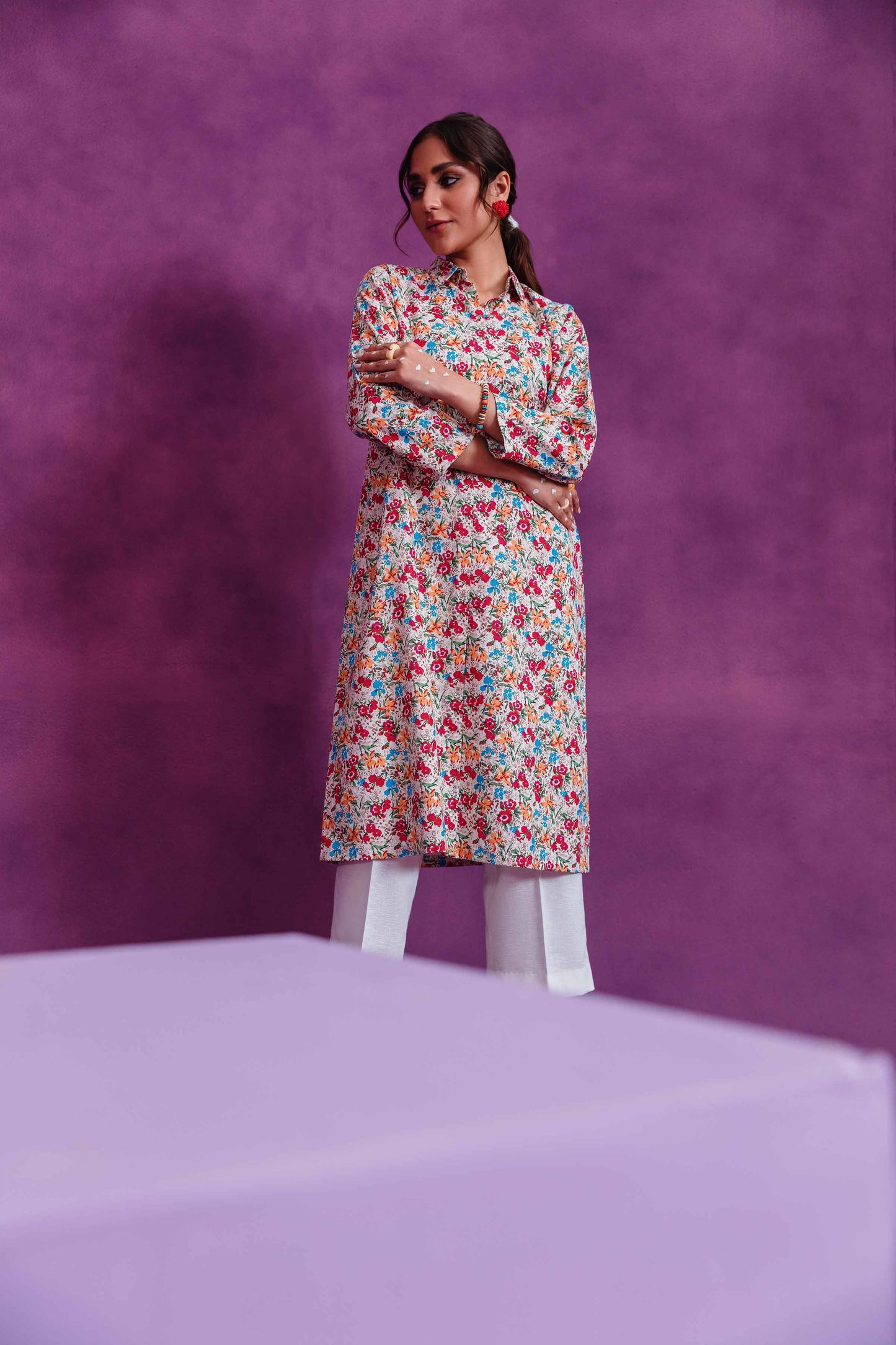 Nishat Linen - 1 Piece - Printed Loose Fabric - 42304107