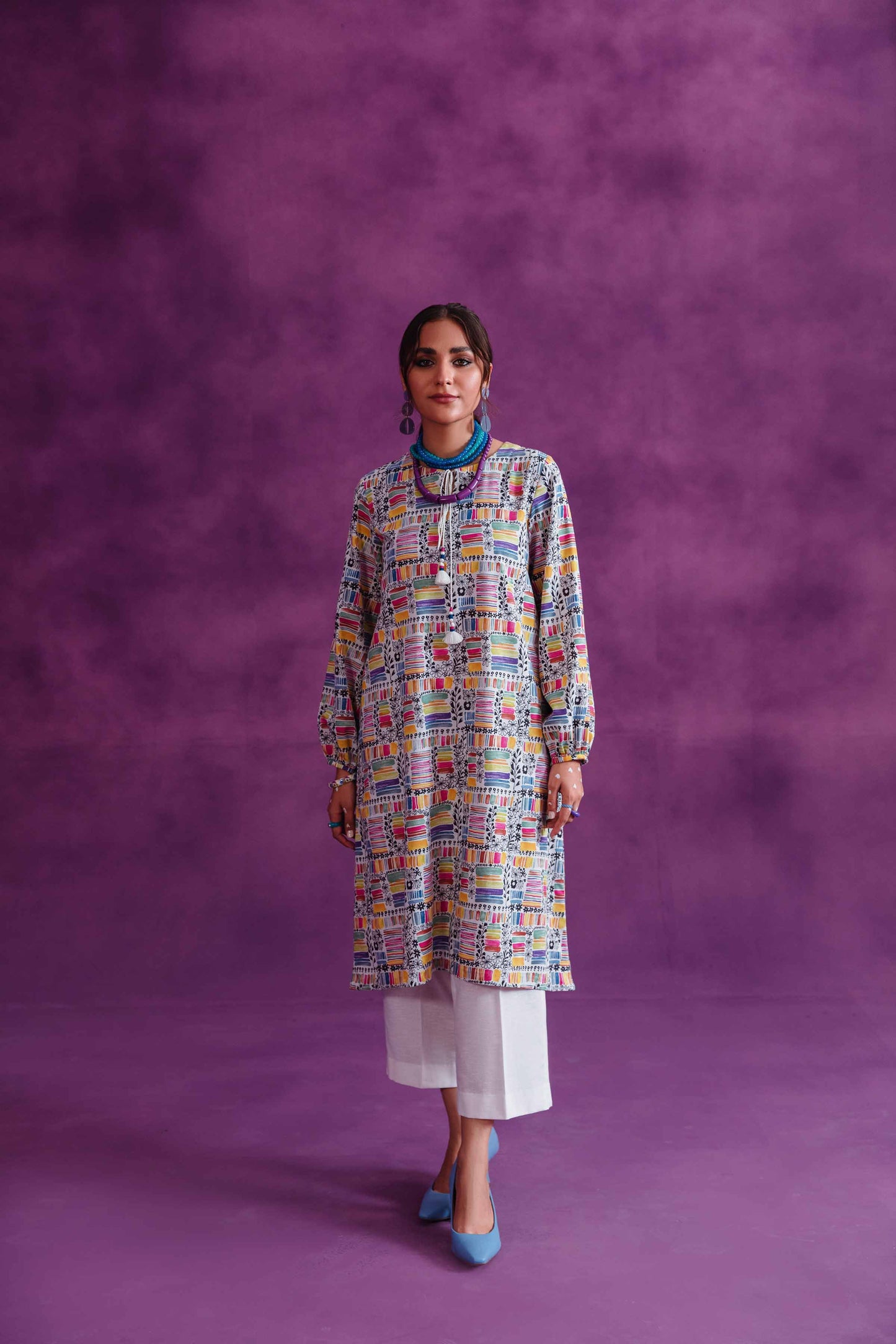 Nishat Linen - 1 Piece - Printed Loose Fabric - 42304105