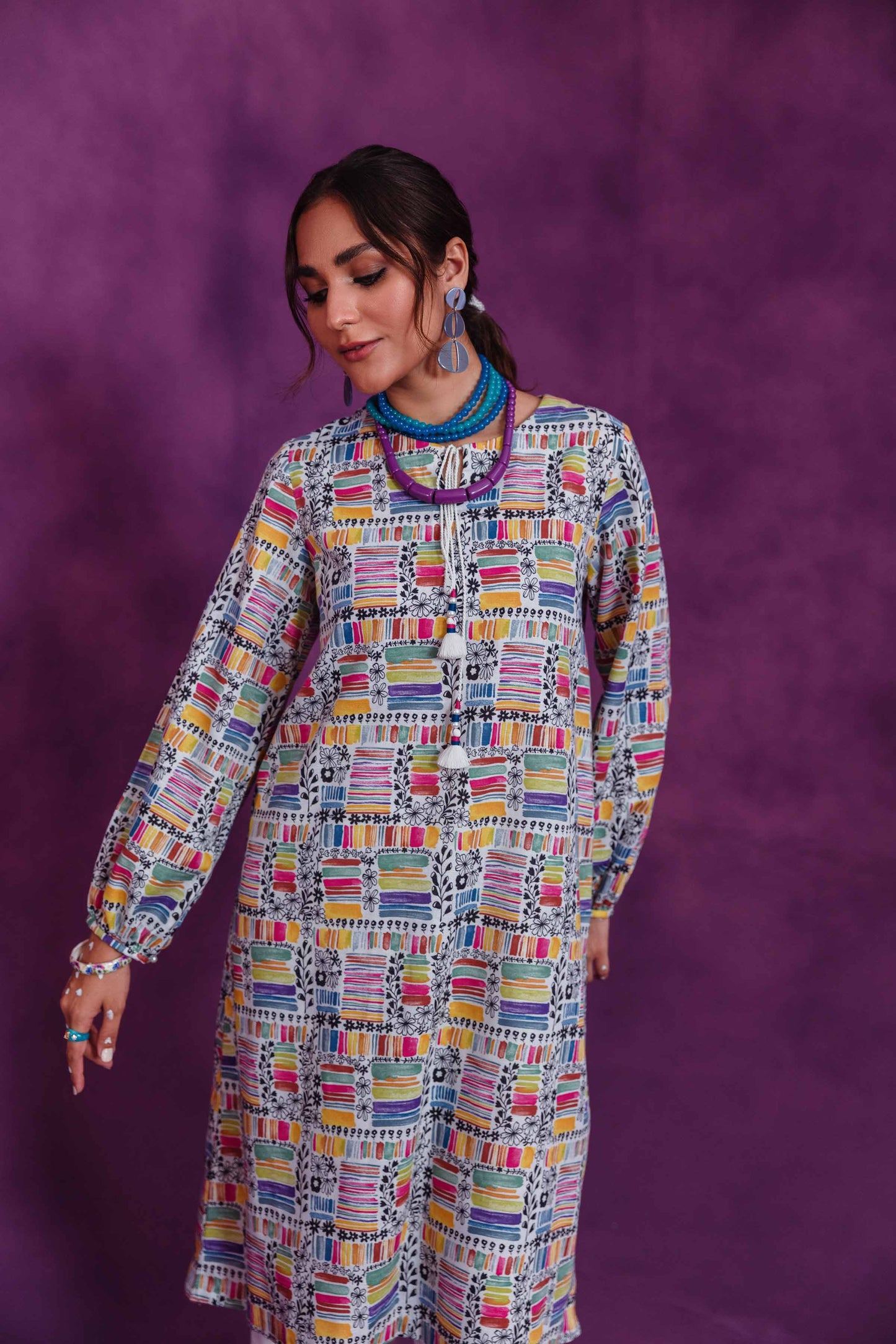 Nishat Linen - 1 Piece - Printed Loose Fabric - 42304105