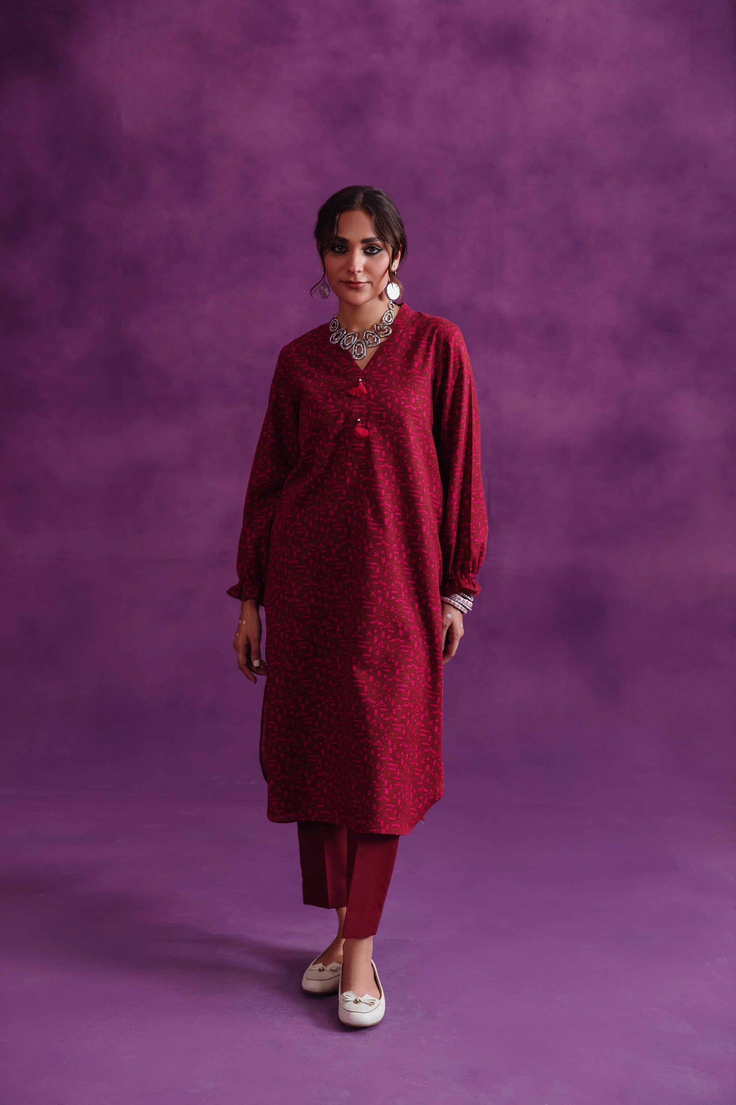 Nishat Linen - 1 Piece - Printed Loose Fabric - 42304109