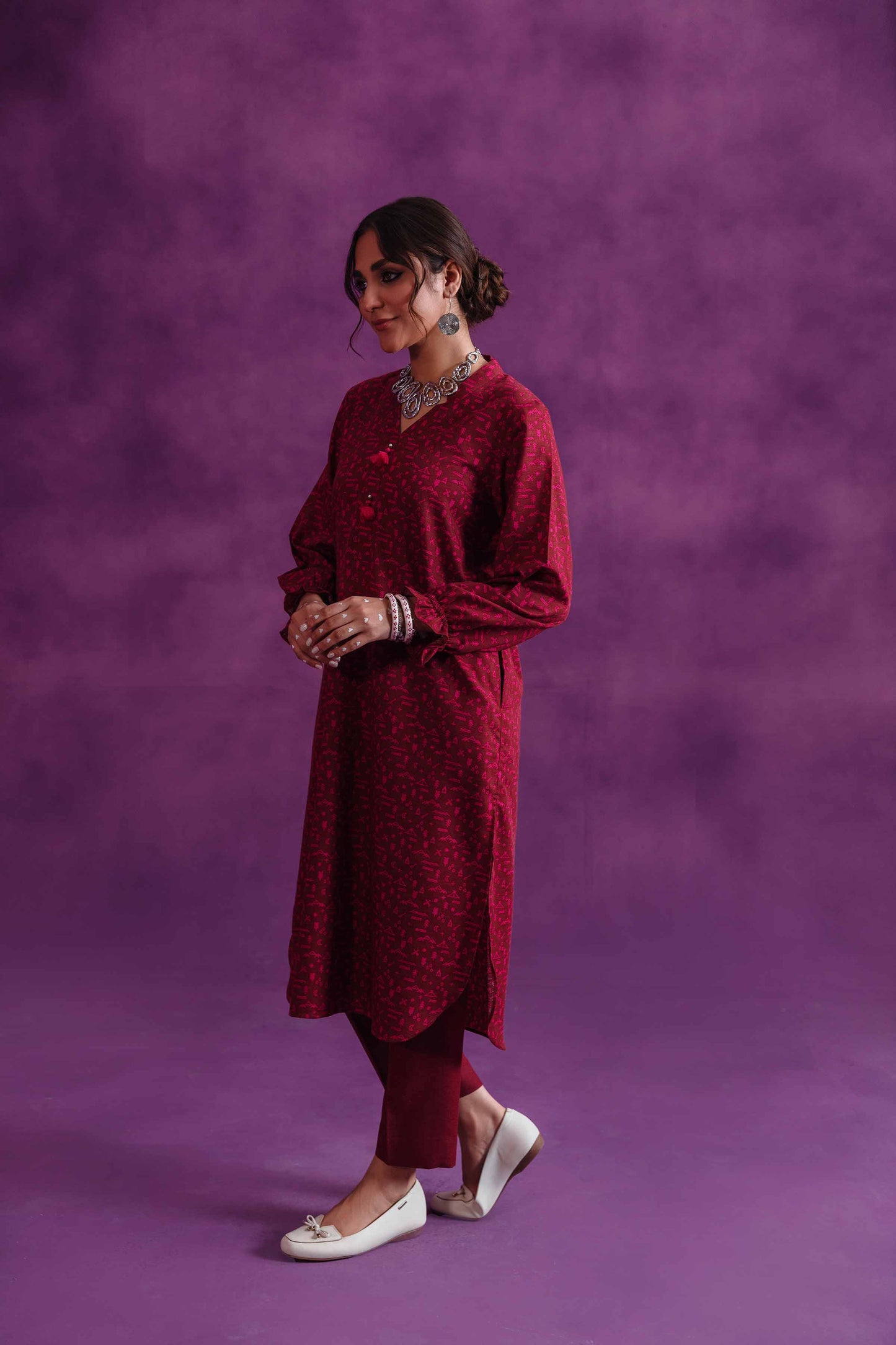 Nishat Linen - 1 Piece - Printed Loose Fabric - 42304109
