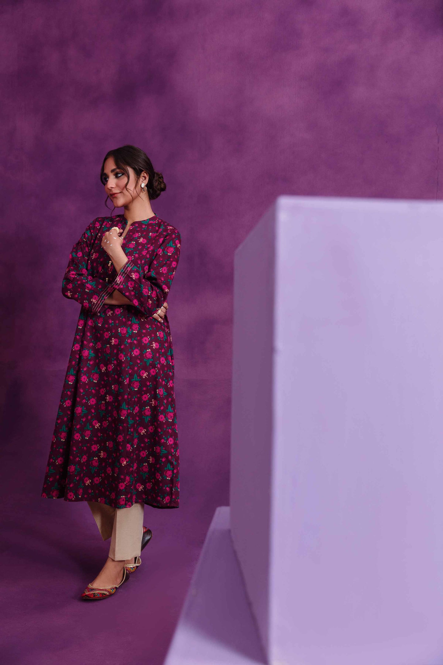 Nishat Linen - 1 Piece - Printed Loose Fabric - 42304113