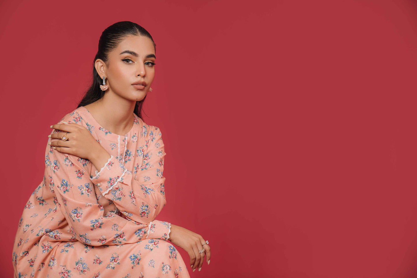 Nishat Linen - 1 Piece - Printed Loose Fabric - 42304115