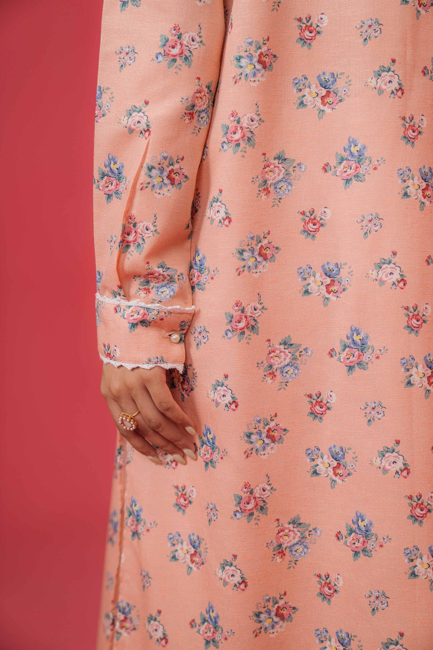 Nishat Linen - 1 Piece - Printed Loose Fabric - 42304115