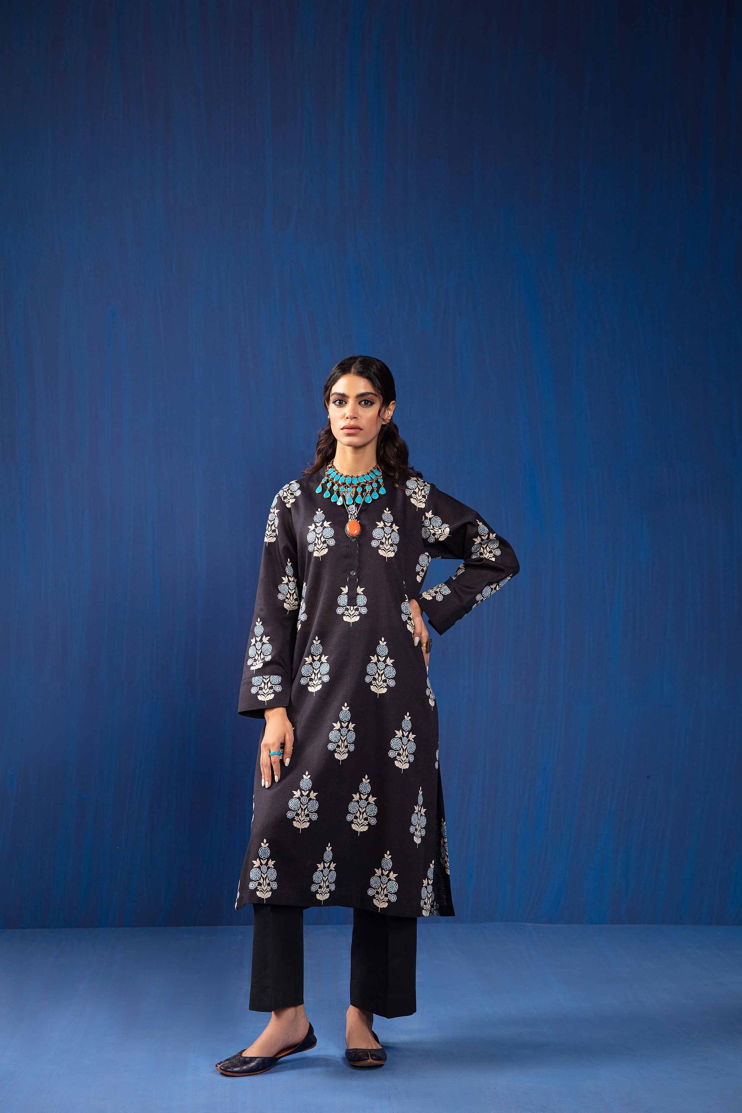 Nishat Linen - 1 Piece - Printed Loose Fabric - 42304118