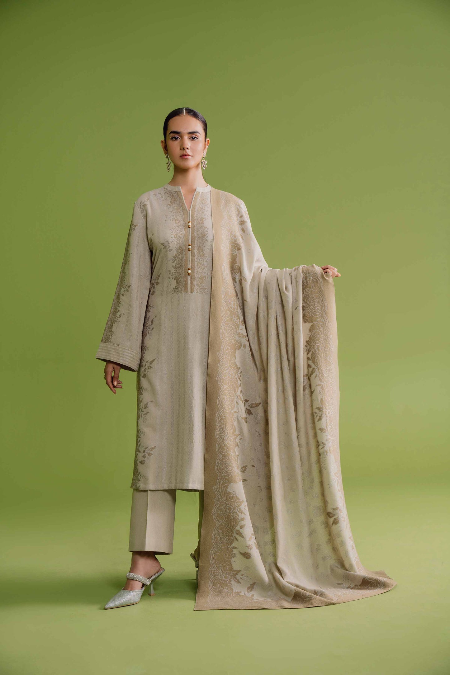 Nishat Linen - 3 Piece - Jacquard Suit - 42304120