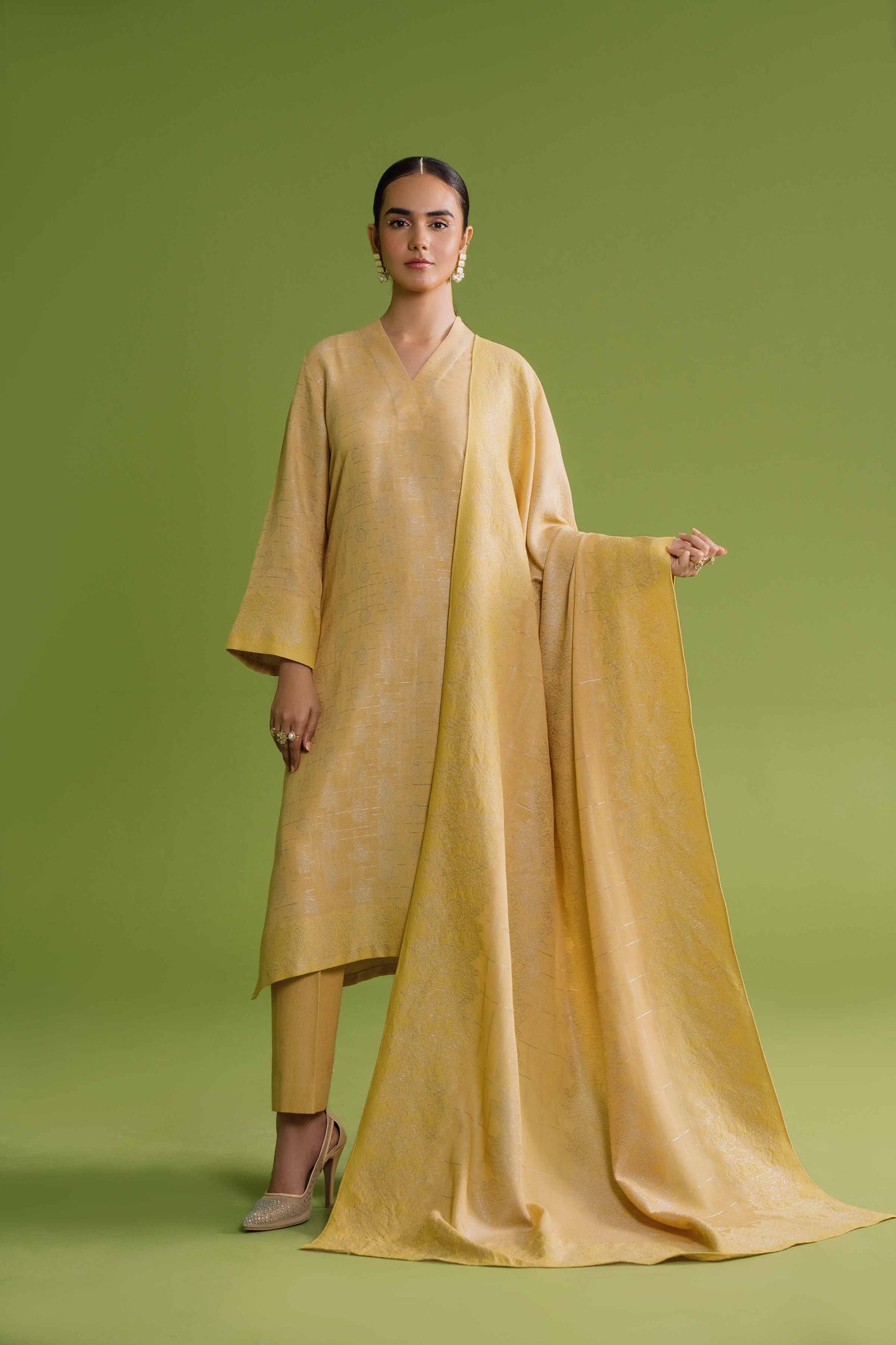 Nishat Linen - 3 Piece - Jacquard Suit - 42304125