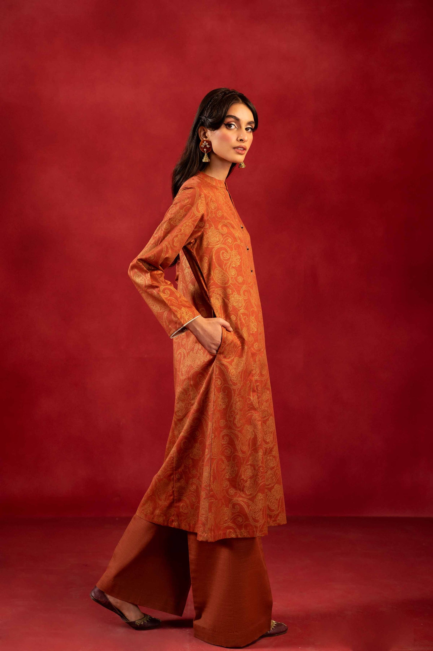 Nishat Linen - 1 Piece - Paste Printed Loose Fabric - 42304133