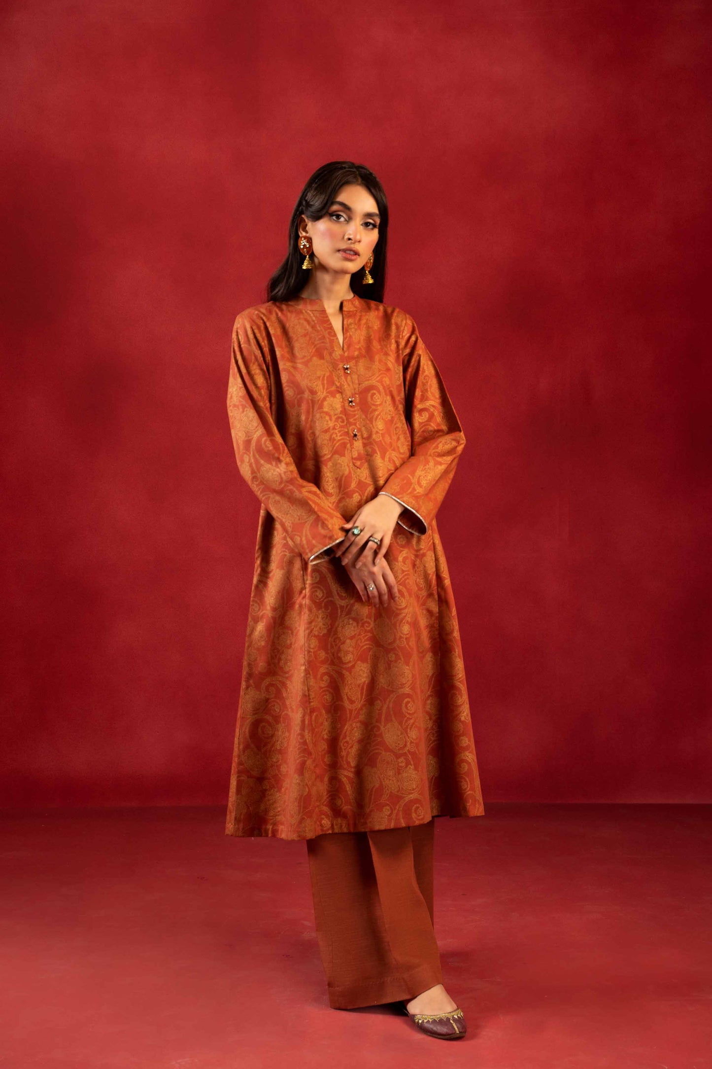 Nishat Linen - 1 Piece - Paste Printed Loose Fabric - 42304133