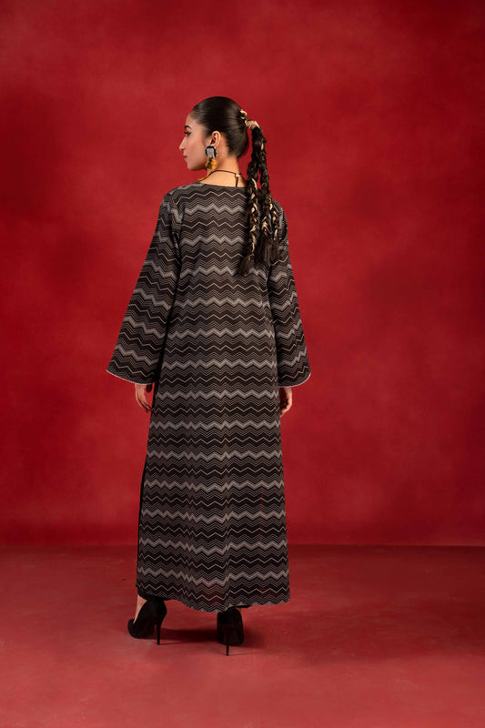 Nishat Linen - 1 Piece - White Paste Printed Loose Fabric - 42304137