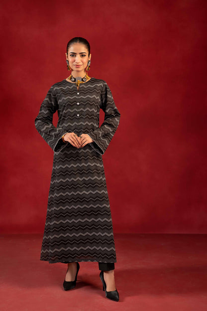 Nishat Linen - 1 Piece - White Paste Printed Loose Fabric - 42304137