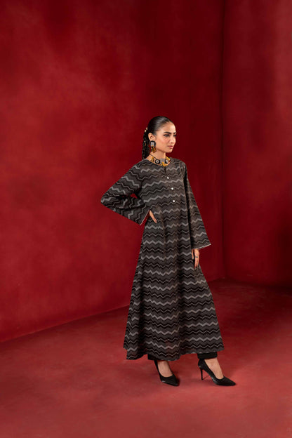 Nishat Linen - 1 Piece - White Paste Printed Loose Fabric - 42304137