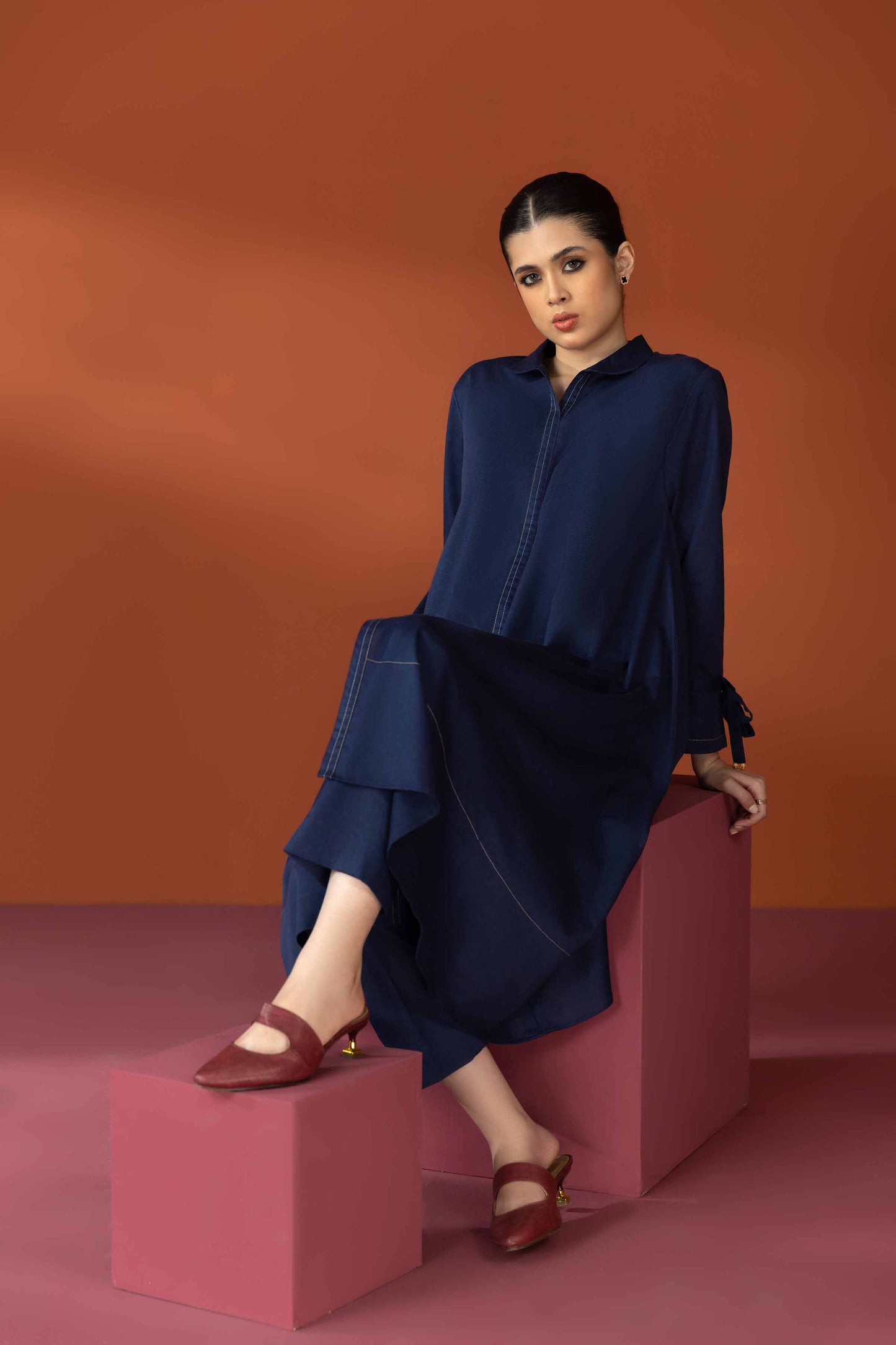 Nishat Linen - 1 Piece - Dyed Loose Fabric - 42304148