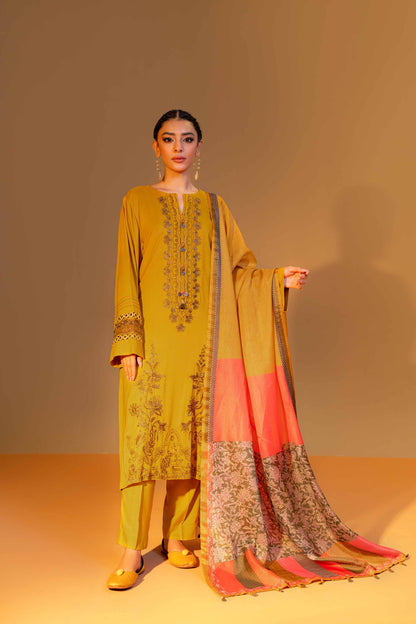 Nishat Linen - 3 Piece - Embroidered Suit - 42306458