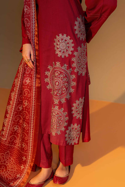 Nishat Linen - 3 Piece - Embroidered Suit - 42306461