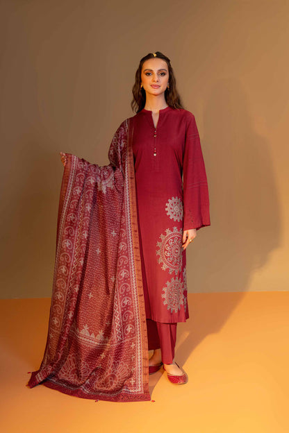 Nishat Linen - 3 Piece - Embroidered Suit - 42306461