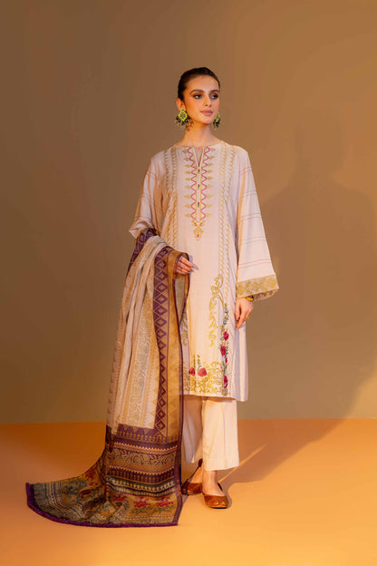 Nishat Linen - 3 Piece - Embroidered Suit - 42306462