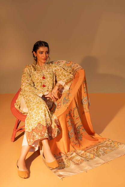 Nishat Linen - 3 Piece - Printed Embroidered Suit - 42306469