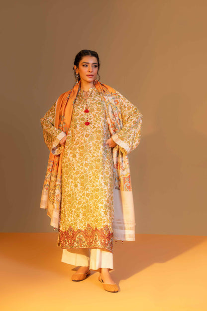 Nishat Linen - 3 Piece - Printed Embroidered Suit - 42306469