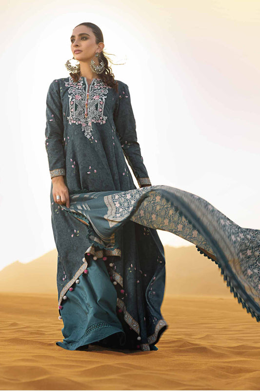 Nishat Linen - 3 Piece - Printed Embroidered Suit - 42306470