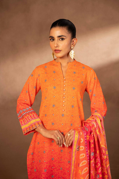 Nishat Linen - 3 Piece - Digital Printed Suit - 42306495