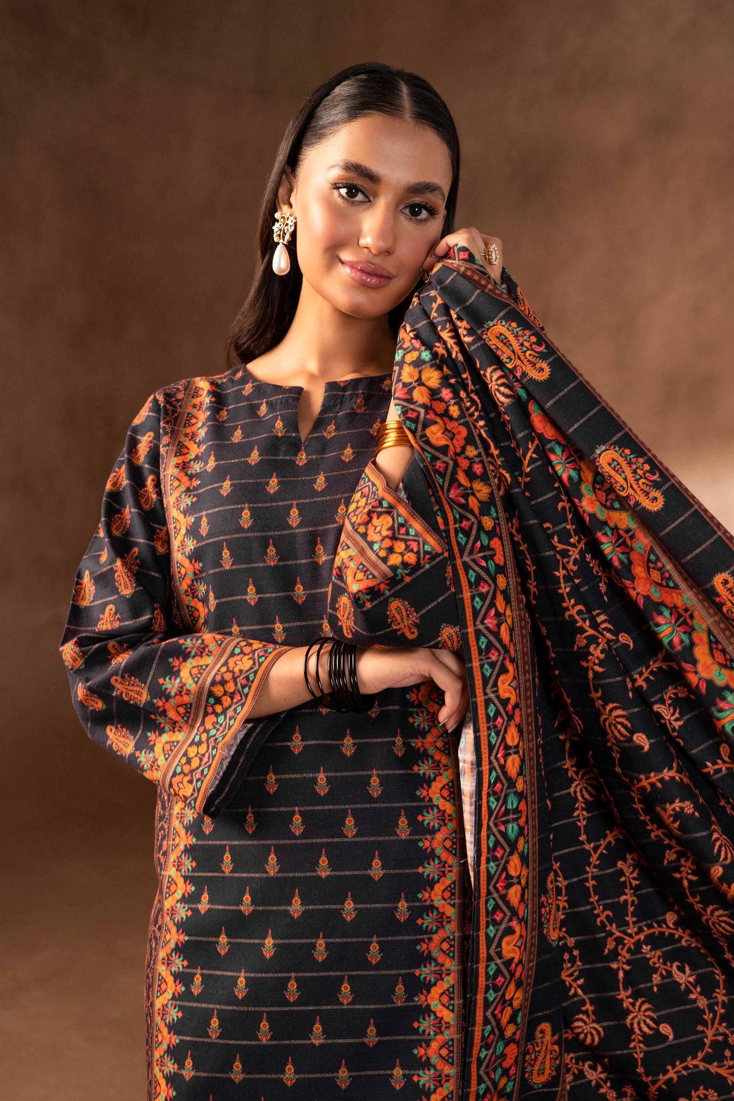 Nishat Linen - 3 Piece - Digital Printed Suit - 42306496