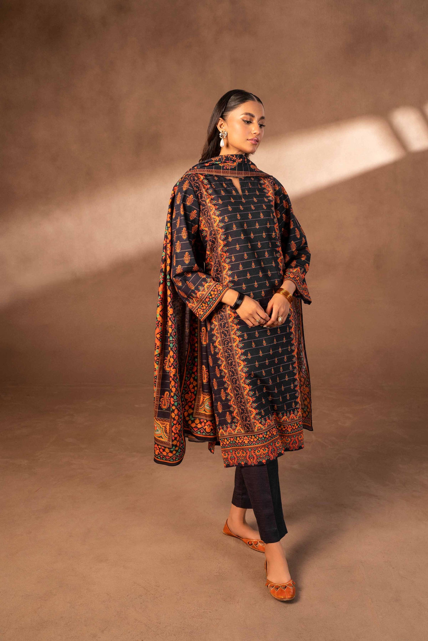 Nishat Linen - 3 Piece - Digital Printed Suit - 42306496