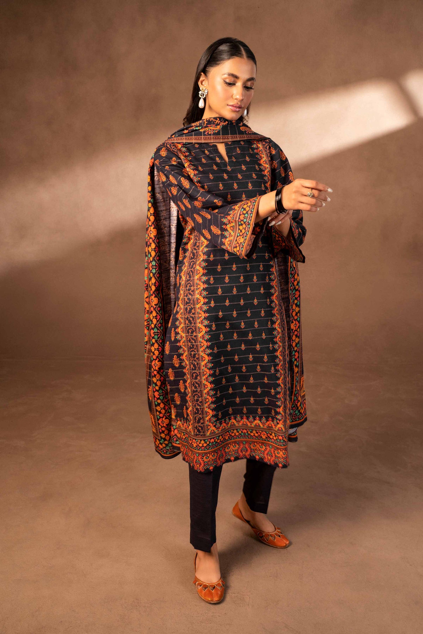 Nishat Linen - 3 Piece - Digital Printed Suit - 42306496