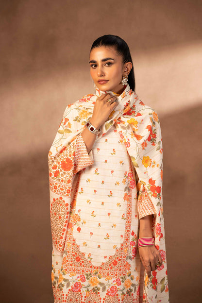 Nishat Linen - 3 Piece - Digital Printed Suit - 42306500