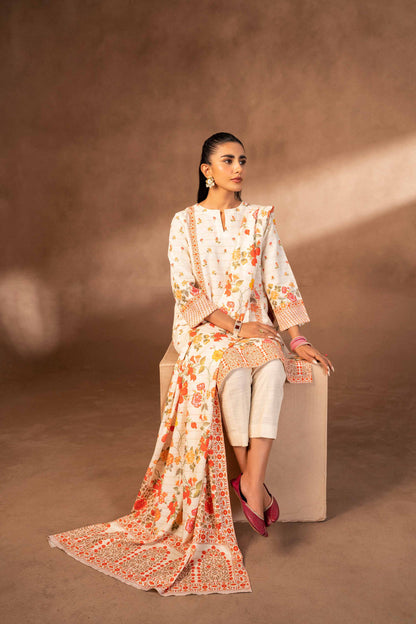 Nishat Linen - 3 Piece - Digital Printed Suit - 42306500