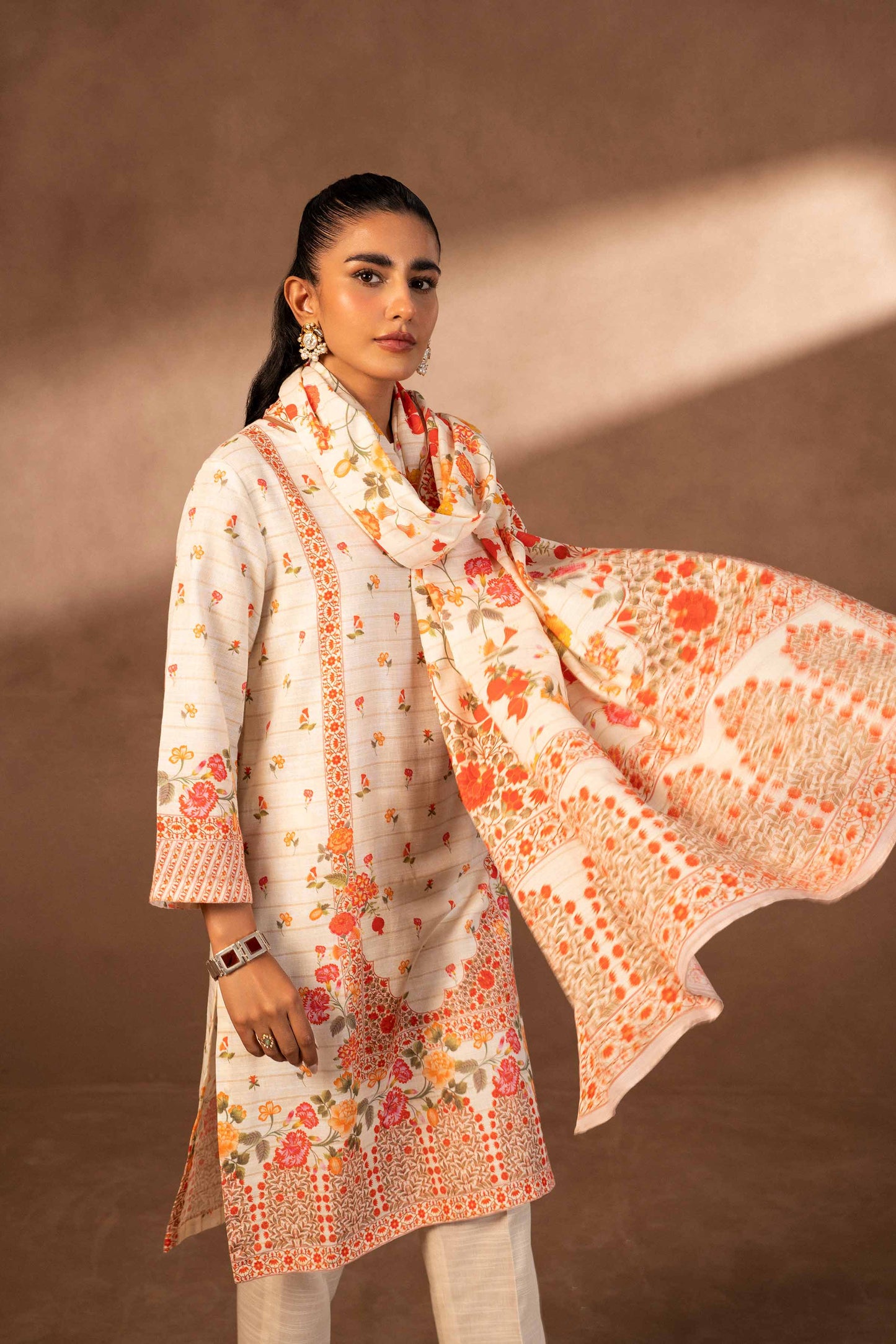 Nishat Linen - 3 Piece - Digital Printed Suit - 42306500