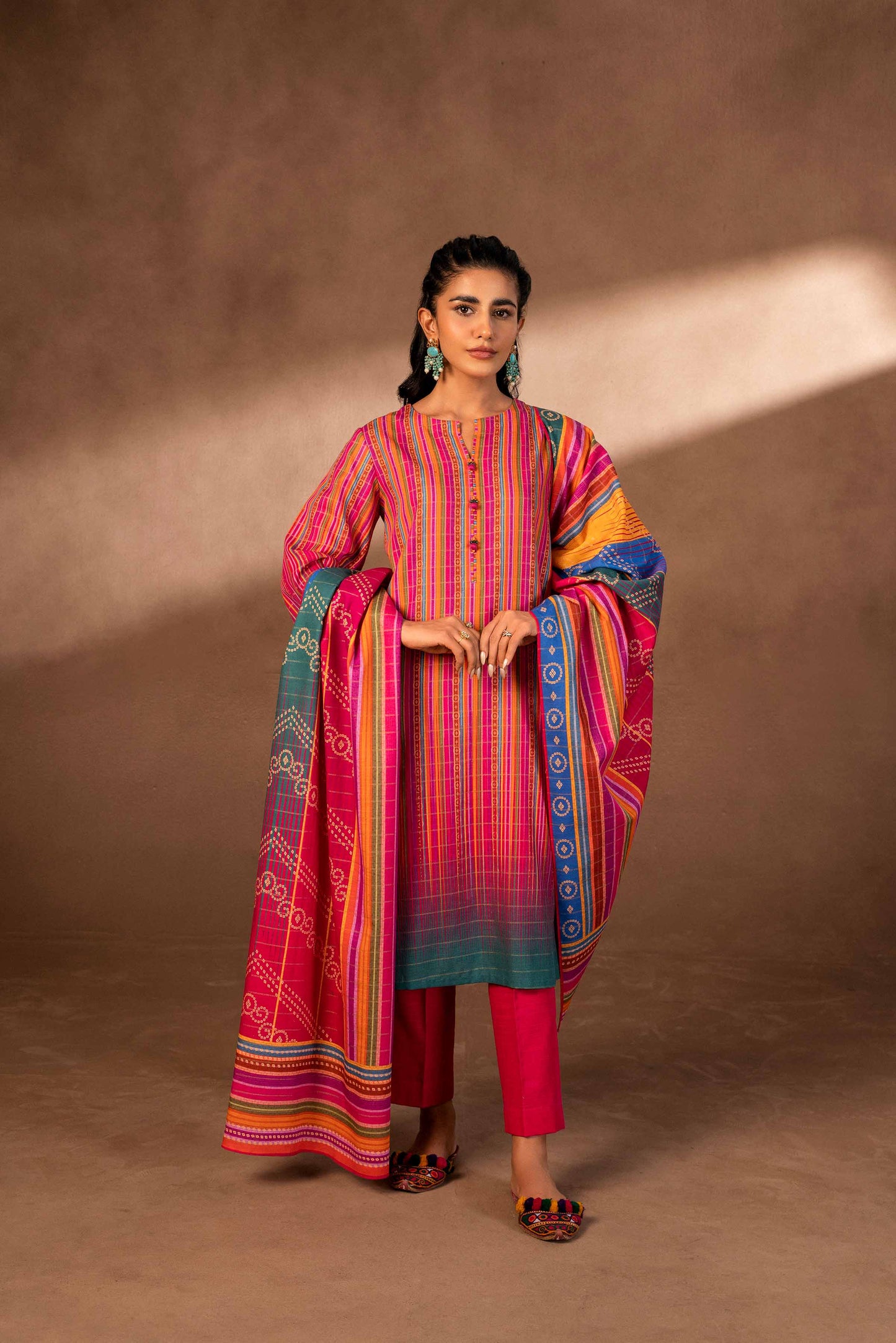 Nishat Linen - 3 Piece - Digital Printed Suit - 42306501