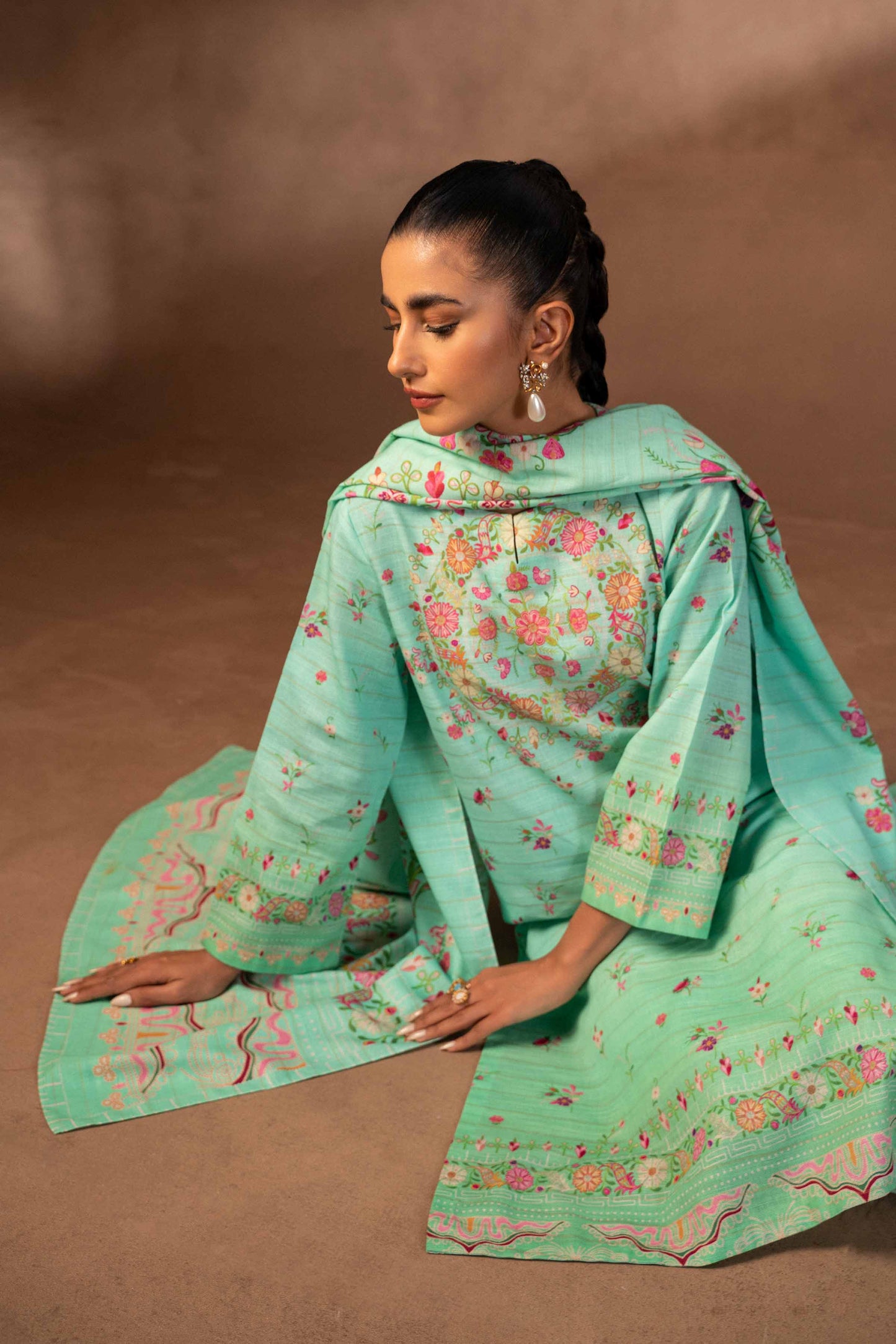 Nishat Linen - 3 Piece - Digital Printed Suit - 42306502