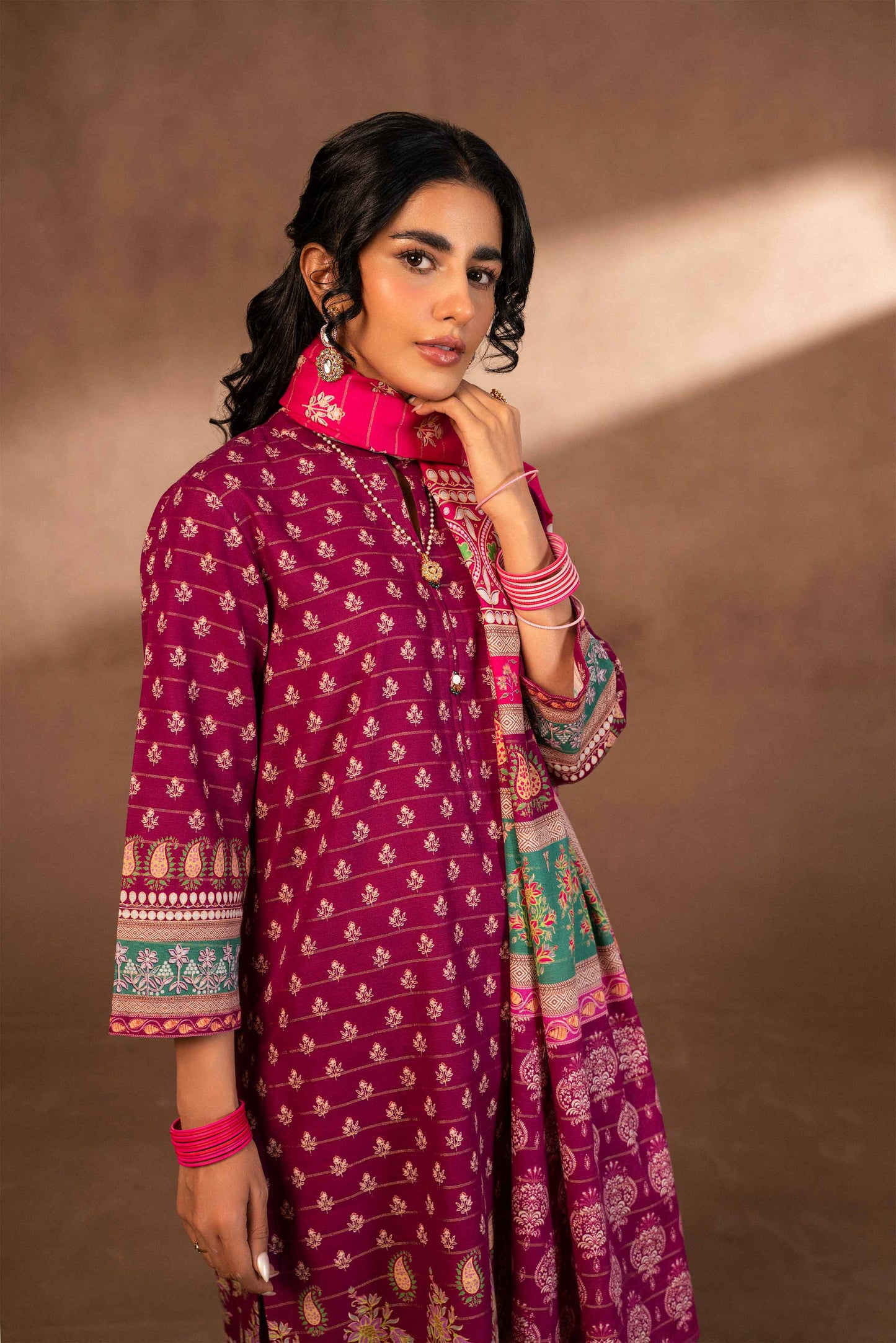 Nishat Linen - 3 Piece - Digital Printed Suit - 42306503