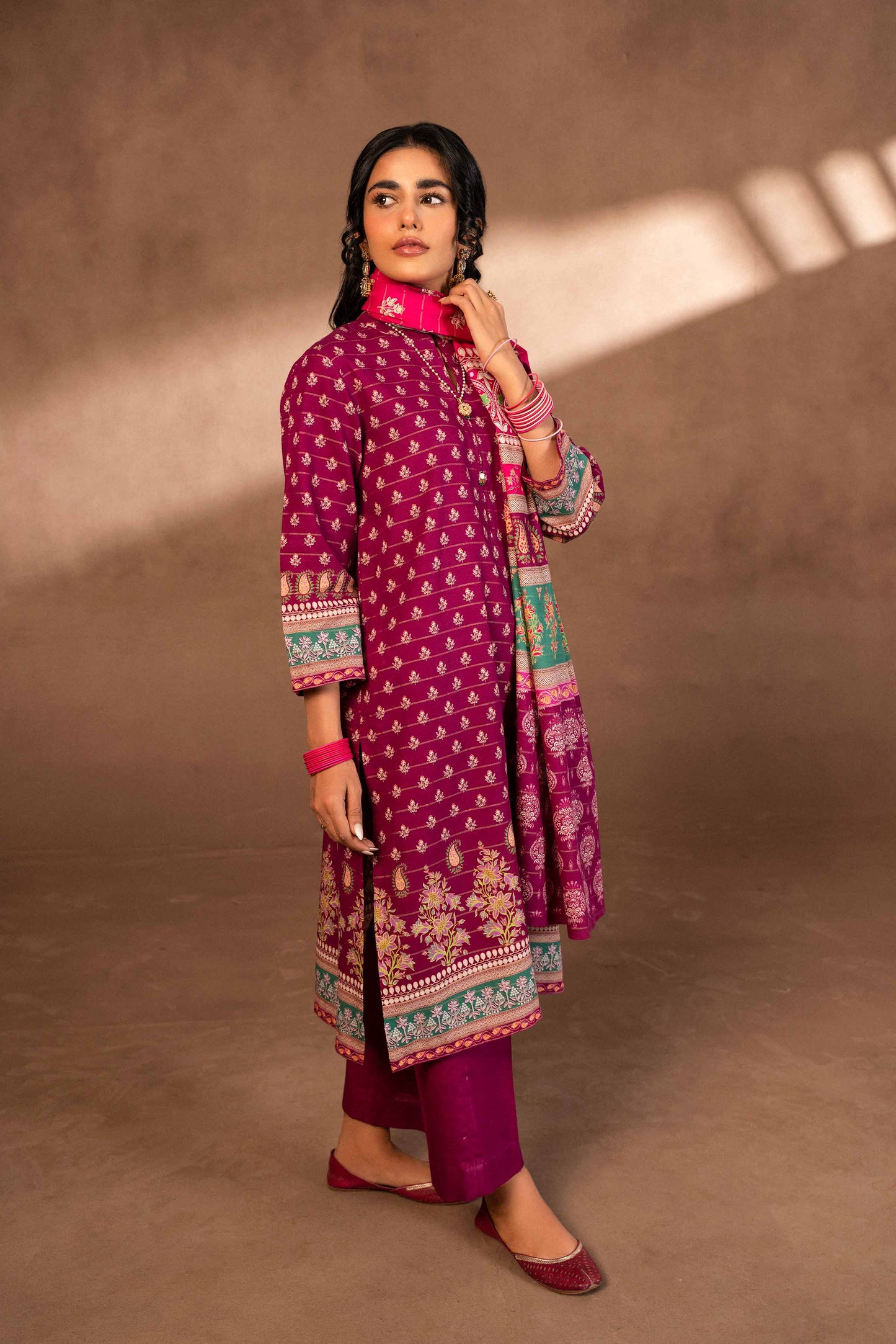 Nishat Linen - 3 Piece - Digital Printed Suit - 42306503